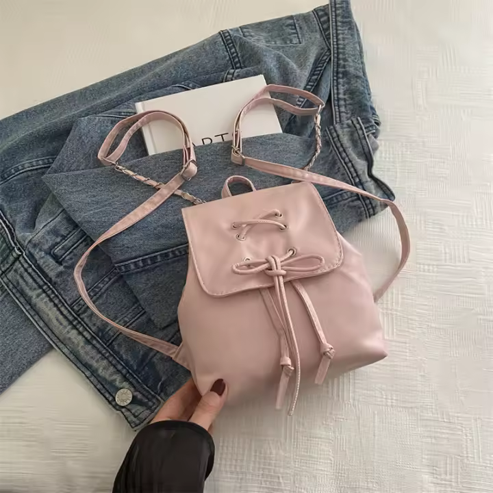 Estilo occidental, viaje, bolso pequeño, damas, nuevo estilo, de mano, viaje, lindo, mochila, lazo - 1