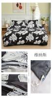 Juego de ropa de cama en blanco y negro, edredón individual con funda de almohada para cama doble, sabanas, cama matrimonial, Queen/King - details 22