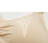 Sujetador de maternidad de talla grande para mujer, transpirable sin costuras para amamantar con realce, cierre frontal y correas ajustables. - details 6