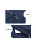 Chaqueta de Hombre Bomber Ligera Casual Abrigo con Cremallera para Primavera y Otoño Chaqueta de Moda Callejera Hip Hop con Bolsillo Material Exterior de Poliéster Cuidado de Tela Lavable en Máquina - details 9