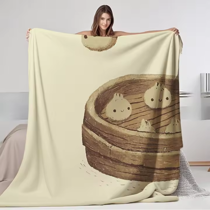 Manta mantas de franela gran estilo Sunrise Blanket2803 con patrón minimalista ecológico manta funda nórdica - 1