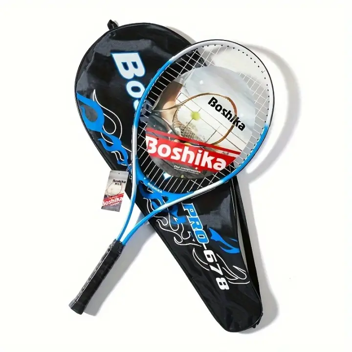 Raqueta De Tenis De Fibra De Carbono Duradera Para Entrenamiento En Interiores Y Exteriores, 1 unidad - 1
