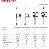 Caña de Pescar Telescópica de 6 pies Caña de Pesca de Fibra de Vidrio Duradera con Mango ComfortGrip Preenrollada con Línea de Pesca Zebco Cajun - details 6
