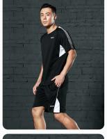 Traje de manga corta de secado rápido para hombre, ropa de fitness deportiva para correr al aire libre, LT311, Verano - details 14