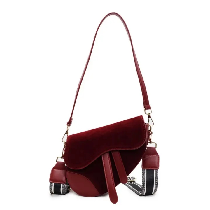 Bolso de sillín mate para mujer Mujer 2025 nueva moda nicho debajo del brazo bolso de mensajero de hombro de alta gama - 1
