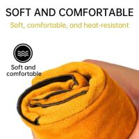 Soft Welding Gloves Anti-scalding Heat Resistant Gardening Safety Gloves Durable Protective Leather Working Gloves Farms - details 10