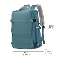 Mochila de viaje extensible de gran capacidad con compartimento para zapatos, espacio seguro para portátil y correas ajustables - details 1