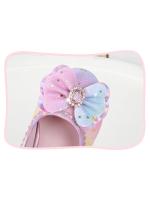 Zapatos de tacón alto para niños, calzado versátil de cuero con lentejuelas, Arco Iris, lazo, Princesa, fiesta, boda, primavera y otoño - details 10