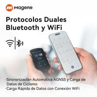 GPS Computadora Bicicleta, Navegación por vías, Pantalla a Color de 2,4'' Resistente al Agua, Datos Personalizados, 11 Idiomas, Bluetooth y WiFi - details 4