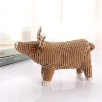 Juguete interactivo para masticar para perros, juguete de peluche con sonido chirriante de dibujos animados, resistente a mordeduras, juguetes para perros con forma de cerdo súper suave para exteriores - details 3