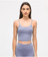 SHINBENE-Top corto de entrenamiento para mujer, sostén deportivo de nailon suave, acolchado, a prueba de sudor, con sujetador incorporado - details 9