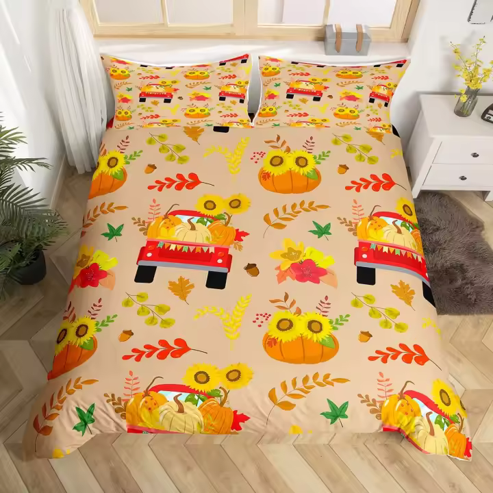 Funda de Edredón de Dibujos Animados de Enano 3PCS Poliéster para Niñas - 1