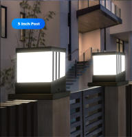 Luz de Poste Solar Moderna RXUNS Lámpara de Columna de Patio Impermeable IP65 Brillo de 300lm - details 19