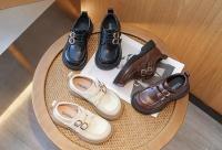 Zapatos de cuero antideslizantes para niñas, mocasines versátiles de fondo suave, estilo coreano, Britishi, otoño, 2024 - details 2