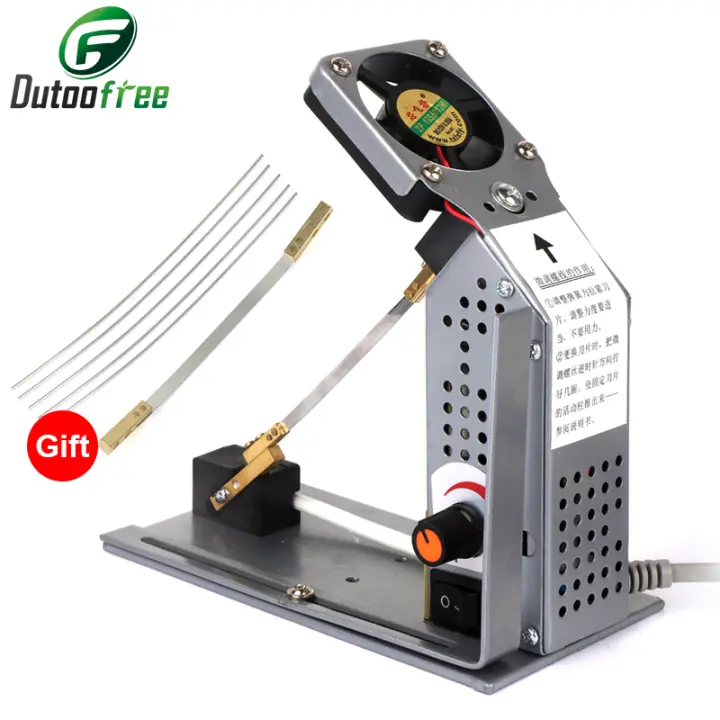 Máquina de corte electrotérmica con ajuste de temperatura, herramienta de corte de cinta de calentamiento de satén de nailon - 1