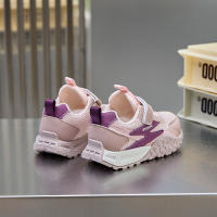 2025 primavera Velcro compañeros de clase niños nuevas zapatillas de deporte de malla transpirable ligera niñas papá zapatos corriendo. - details 10
