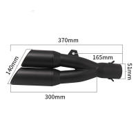 Silenciador de tubo de escape de doble orificio para motocicleta, silenciador Universal de 51mm, DB Killer para R3 Ninja ZX4R CBR125R DUKE - details 6