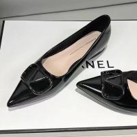 Francés Xiaoxiangfeng zapatos individuales de las mujeres de tacón grueso de fondo plano desnudo diseño de desplazamiento sentido nicho de un pedal de la boca ligero zapatos casuales de las mujeres - details 1