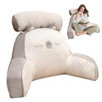 Almohada de lectura triangular de seda Ideal para embarazadas, respaldo grande, almohadas para sofá y cama - details 16