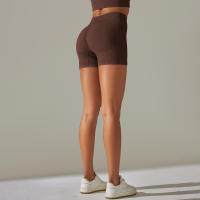 Hamidou-pantalones cortos de Yoga para mujer, Shorts deportivos de cintura alta, sin costuras, con realce de glúteos, para gimnasio, entrenamiento de verano - details 46