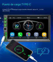 Radio Coche 7" Pantalla Táctil｜Bluetooth/Android Auto/USB/AUX｜FM HD + Manos Libres｜Instalación Plug&Play - details 8