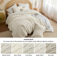 Bedsure-Juego de edredones bohemios, conjunto de cama con bordado elegante y desgastado, suave, Jacquard, Twin, Full, Queen y King - details 9