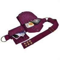 1 pieza de estilo Punk para hombre y mujer, cubierta de riñón negra Simple, soporte para teléfono móvil, tarjetas y llaves, bolsa Vie para ciclismo para hombre y mujer - details 17