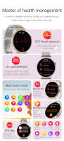 Reloj inteligente VL45 Pro, dispositivo con detección ECG, Bluetooth, llamada de emergencia SOS, fotografía remota, Pantalla AMOLED, novedad de 2024 - details 3