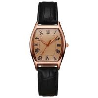 Lujo premium El nuevo cuarzo para mujer 2025 con estilo retro, correa de cuero en forma de barril y un reloj sencillo para estudiantes - details 2