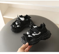 Zapatillas deportivas para niños 2025 primavera nuevos compañeros de clase transpirables zapatos de papá de moda casual para niños zapatos ligeros para niña pequeña - details 10
