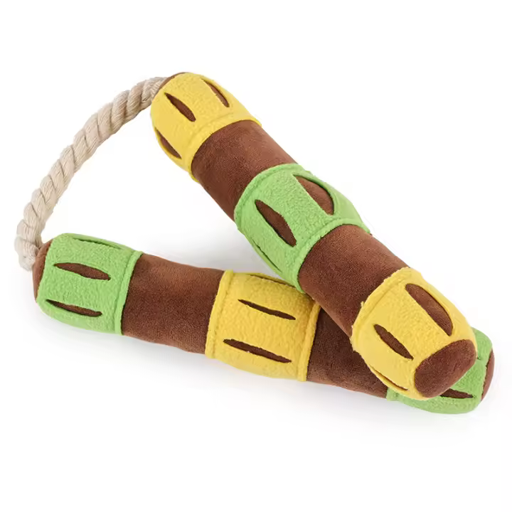 Juguetes para perros, educativos, comida tibetana, juegos, entrenamiento interactivo, nunchakus, perros mascota que hacen sonido, golden retrievers de papel - 1