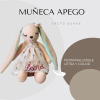 Doudou para bebes personalizado con nombre del bebe. Tacto suave, calma a tu bebe. Regalo perfecto para recién nacido - details 1