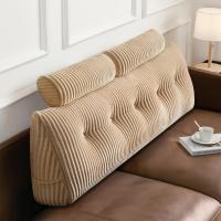 Cojín de Lectura Triangular Almohada de Apoyo Lumbar Suave Bolster para Posición de Sofá de Cama - details 18