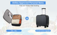 Mochila de Viaje Cabina Avion, Expandible, Grande, Adecuado tanto para hombres como para mujeres, Con puerto de carga USB - details 3