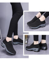 Zapatos para correr de marca para mujer, zapatos deportivos con cojín de aire, ligeros, cómodos, transpirables, zapatos para caminar, zapatillas sin cordones con plataforma - details 12