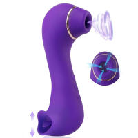 Estimulador del clítoris de pulso de aire de gusano de doble placer y vibrador para lamer la lengua, lamer el clítoris, chupar el clítoris, tecnología de onda de presión, impermeable, recargable, juguete sexual para mujeres - details 9