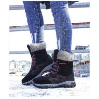 Botas de nieve cálidas para mujer, zapatos de algodón cómodos para exteriores, botas martin para mujer, moda de invierno - details 1