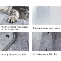 Cama de Gato de concha para interiores, juguetes de gato, Bola de fieltro interactiva, cueva de gato suave, túnel plegable multifunción para mascotas, tubo de juguete divertido - details 3