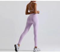 Kailuoka-mallas de entrenamiento para mujer, Leggings deportivos de cintura alta con realce, pantalones de Yoga con cintura elástica - details 7