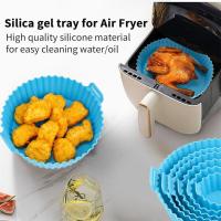 Molde para freidora de aire de 6 piezas, plato para Pizza, bandeja para parrilla, cesta para hornear, accesorios, herramienta de cocina, Gel de sílice - details 7