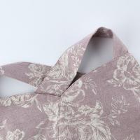 Delantal de cocina elegante portátil exquisito con bolsillos delantal de limpieza Retro con espalda cruzada delantal repelente al agua para mujer - details 6