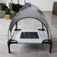 Cama elevada con dosel para mascotas, tienda de campaña portátil para perros y gatos, para el sol con dosel, para acampar al aire libre - details 3