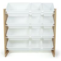Organizadora para Juguetes con 12 Cajas de Almacenamiento, Natural/Blanco - details 2