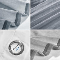Cortinas transparentes con estampado degradado para dormitorio, gasa, para sala de estar - details 1