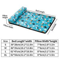 Estera plegable de seda de hielo para perros, alfombrilla refrescante impermeable para mantener el enfriamiento de gatos y mascotas, cama suave antideslizante para dormir para perros para todas las estaciones - details 0