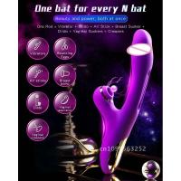 Leten 3 vibradores vibratorios de 1 inserción, palo de succión para adultos, estimulador de clítoris y vagina, consolador femenino para - details 1