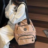 Mochila deportiva de nailon de estilo coreano, bolso de hombro de viaje de nailon de gran capacidad, bolso de mano de Color sólido, bolso de Fitness para ordenador - details 3