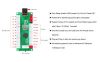 Cero Delay USB Codificador a PC Juegos Mandos para Arcade Sanwa Kits Piezas Mame Jamma y Otro Juegos para PC - details 0