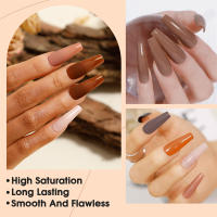 Polvo de Inmersión para Uñas de Acrílico Duradero Color Nude Pink Red No Requiere Lámpara UV - details 2