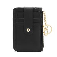Cartera Pequeña de Cuero PU con Cierre de Cremallera para Tarjetas de Crédito y Monedero Bolsa de Dinero con Llavero y Clip - details 6